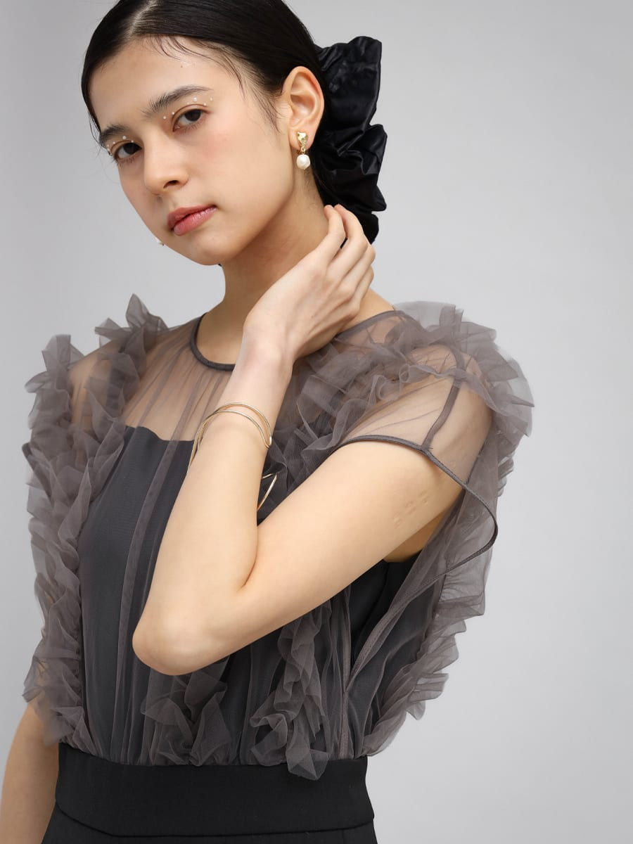 ヤマダヤ　petirobe チュールフリルパンツドレス チュールフリルパンツドレス - petirobe - petirobe｜YAMADAYA STORE