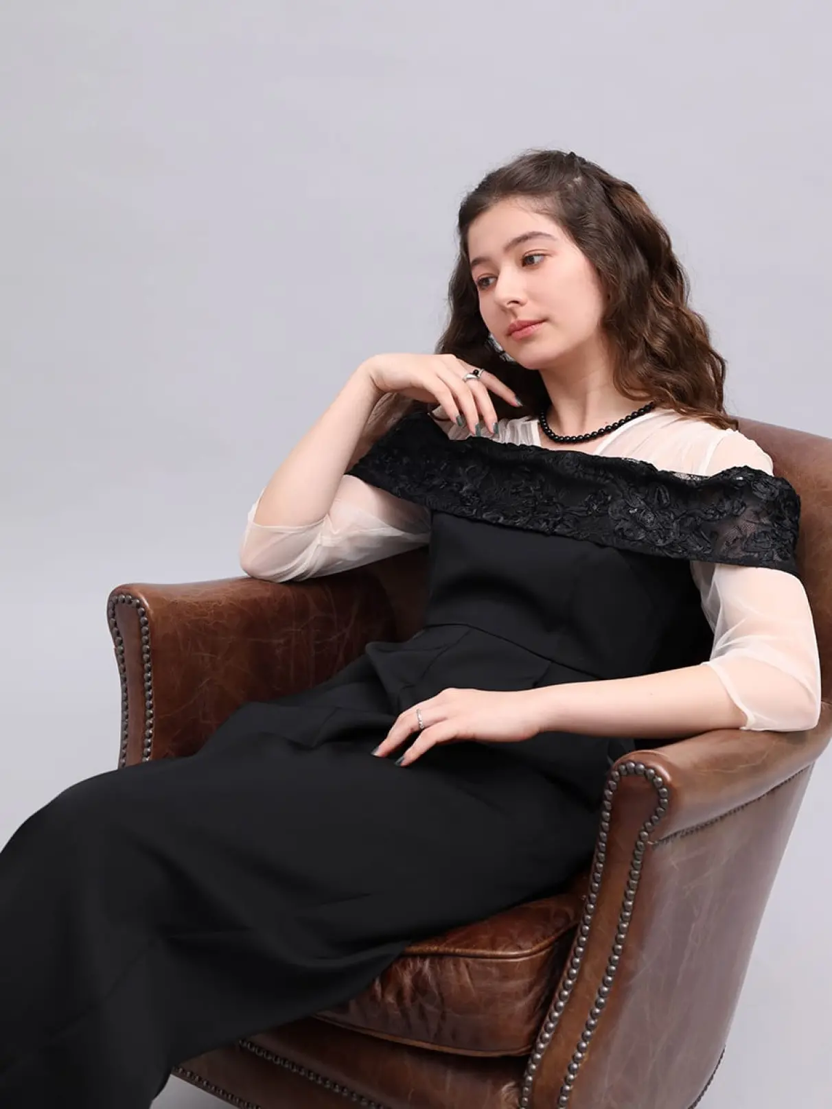 ヤマダヤ パンツドレス バイカラーレイヤードパンツスーツ - Rire Fete - petirobe｜YAMADAYA