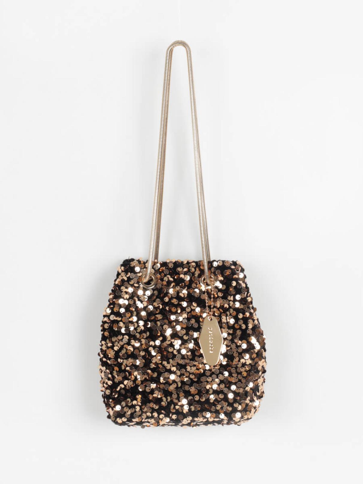 【レア】VIVIENNE TAM ブラック✨ゴールドスパンコール　ホルダーネック レア】VIVIENNE TAM ブラック✨ゴールドスパンコール ホルダーネック