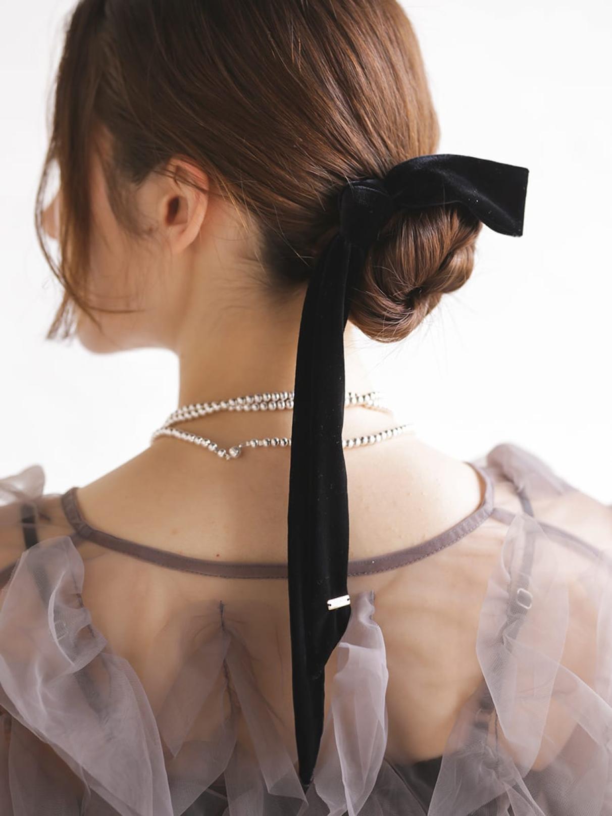 ベロアリボンヘアゴム - petirobe - petirobe｜YAMADAYA STORE