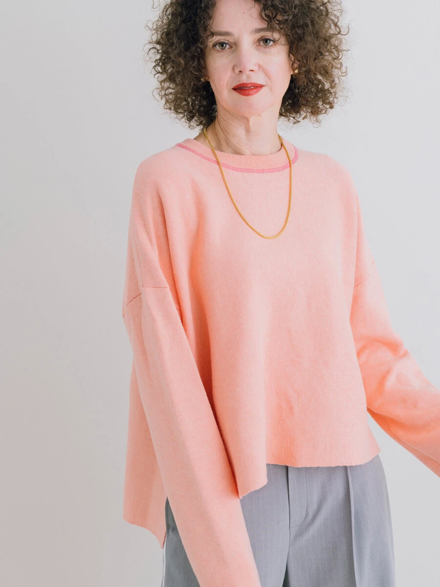 バイカラーロングスリーブニット - Grandtable - FENNEL｜YAMADAYA STORE