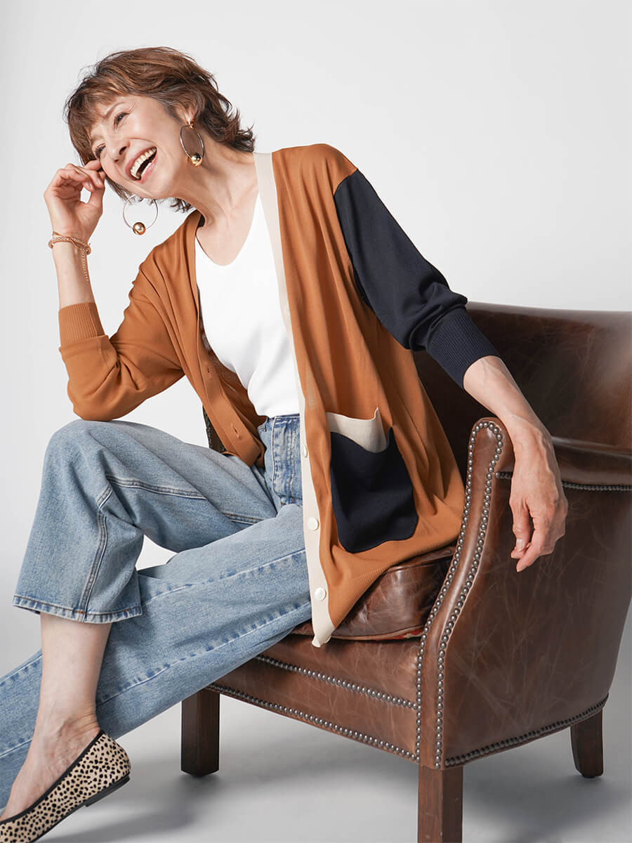 ダブルボタンデザインカーディガン YAMADAYA STORE ダブルボタンデザインカーディガン YAMADAYA STORE