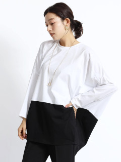 ブラック×オフホワイト　167cm