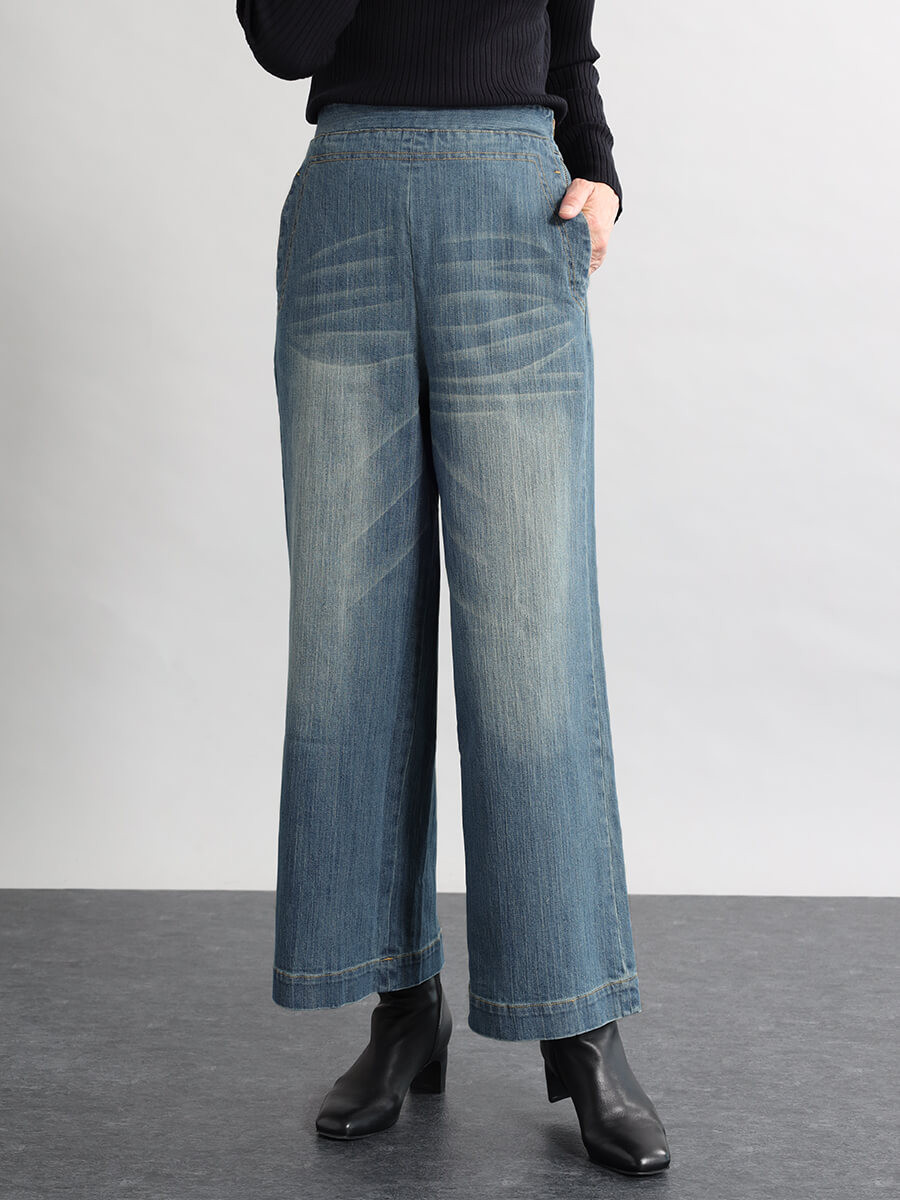 カンガルーポケットワイドデニムパンツ YAMADAYA STORE