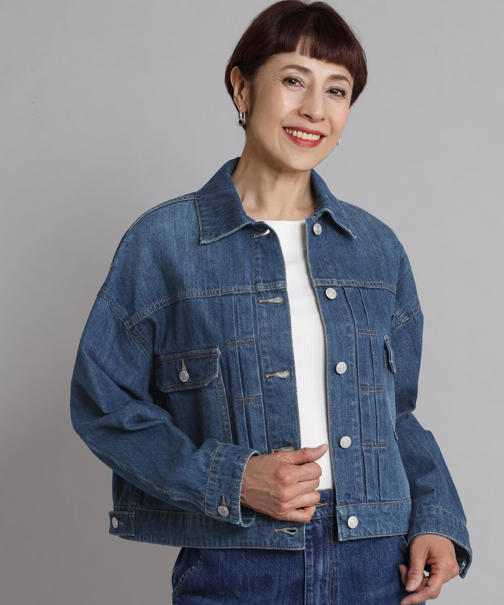 コンパクトデニムジャケット YAMADAYA STORE コンパクトデニムジャケット YAMADAYA STORE