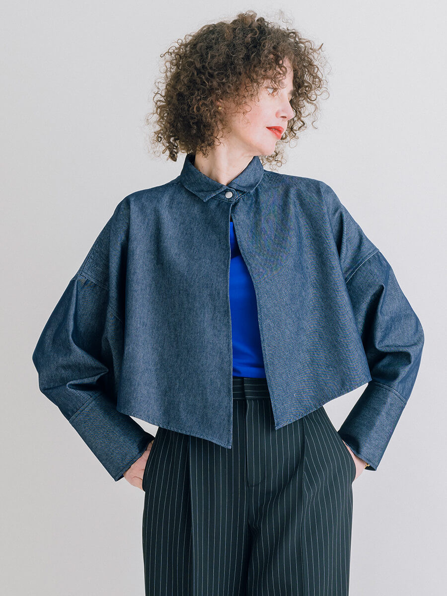 ショート丈デニムジャケット YAMADAYA STORE ショート丈デニムジャケット YAMADAYA STORE