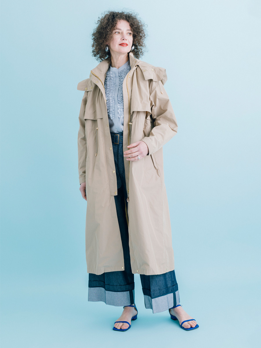 キルトライナー付きフーデッドロングブルゾン YAMADAYA STORE