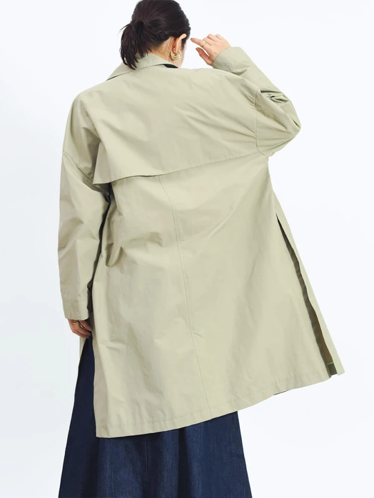 【新品】スコットクラブ系列 ヤマダヤ FENNEL ネイビー コート ワンピース soeur7 ノーカラーコート 青 新品 スコットクラブ ヤマダヤ