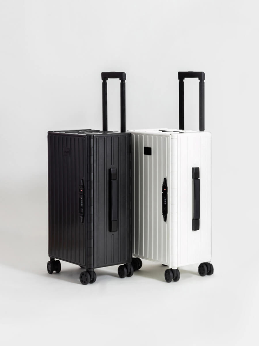 折り畳み式キャリーケース ( white/ black ) YAMADAYA STORE 折り畳み式キャリーケース ( white/ black ) YAMADAYA STORE