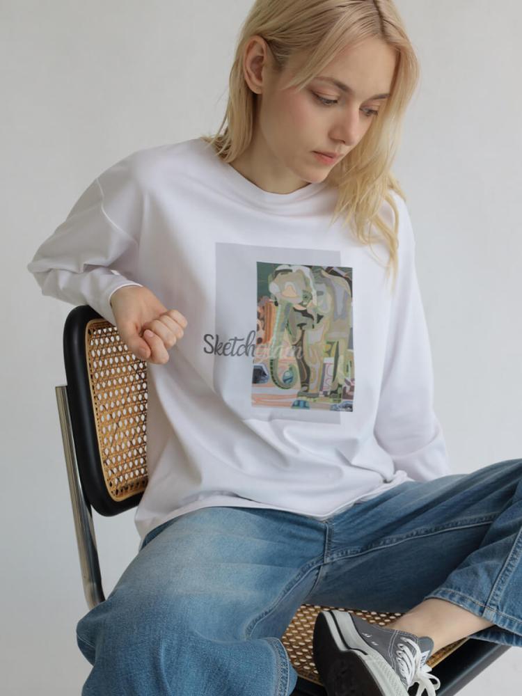 YAMADAYA x Shin】ロングスリーブTシャツ - 8years - 8years｜YAMADAYA