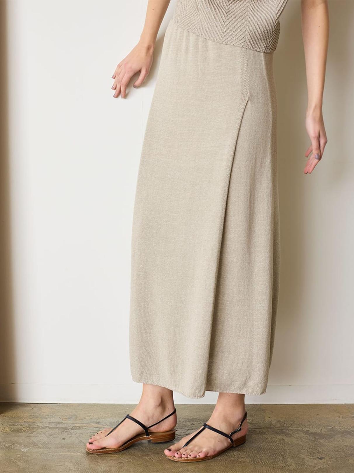 paper knit wrap skirt - WALANCE - 8years｜YAMADAYA STORE