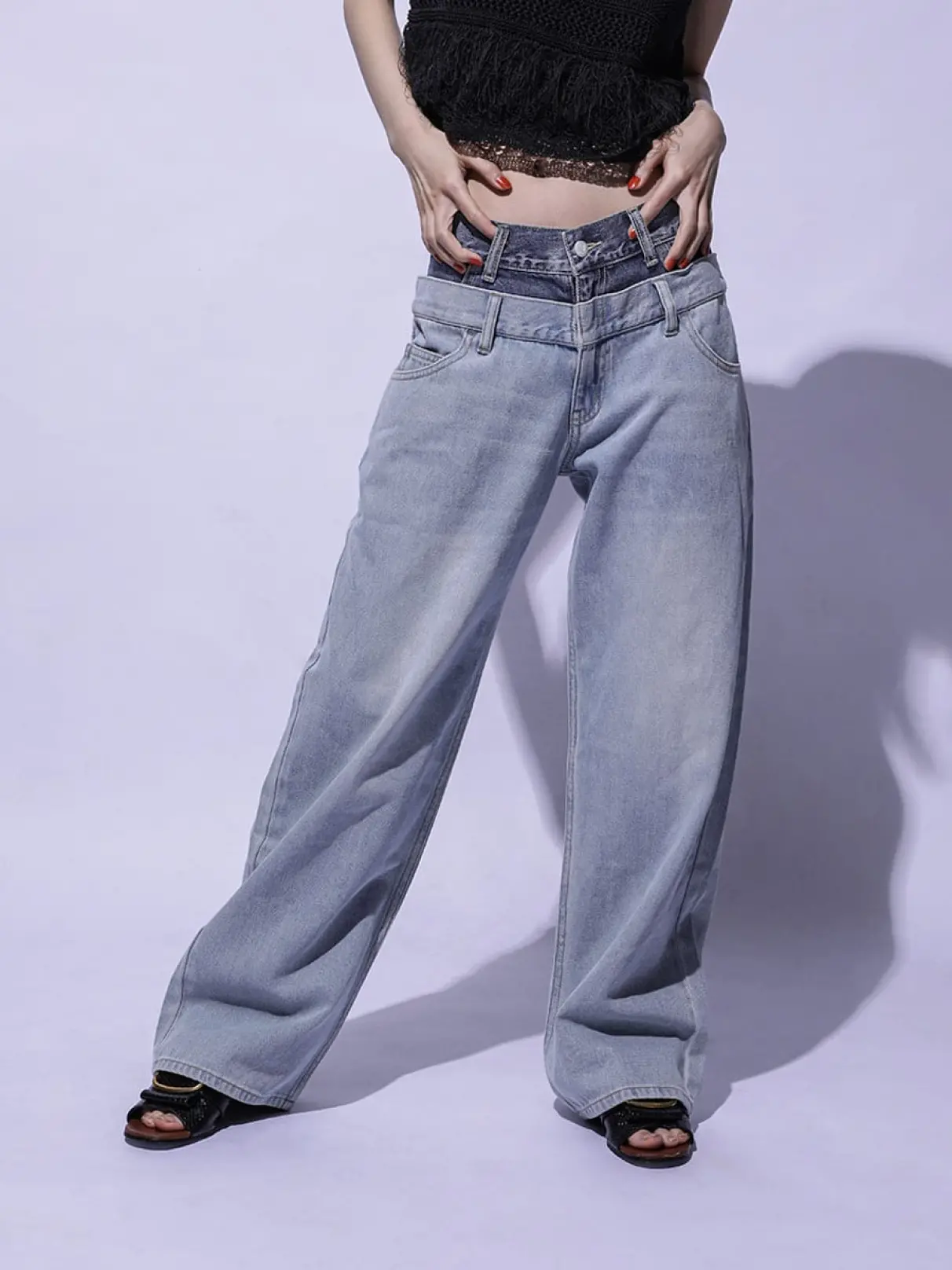 ツートーンデニムパンツ - 8years - 8years｜YAMADAYA STORE