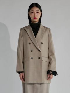 杢ベージュ　174cm