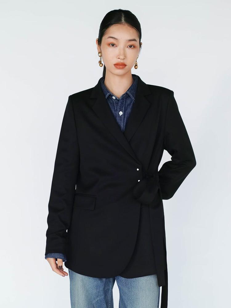 8 YARDS ブラック ジャケット M サイドラップウールジャケット - 8years - 8years｜YAMADAYA STORE