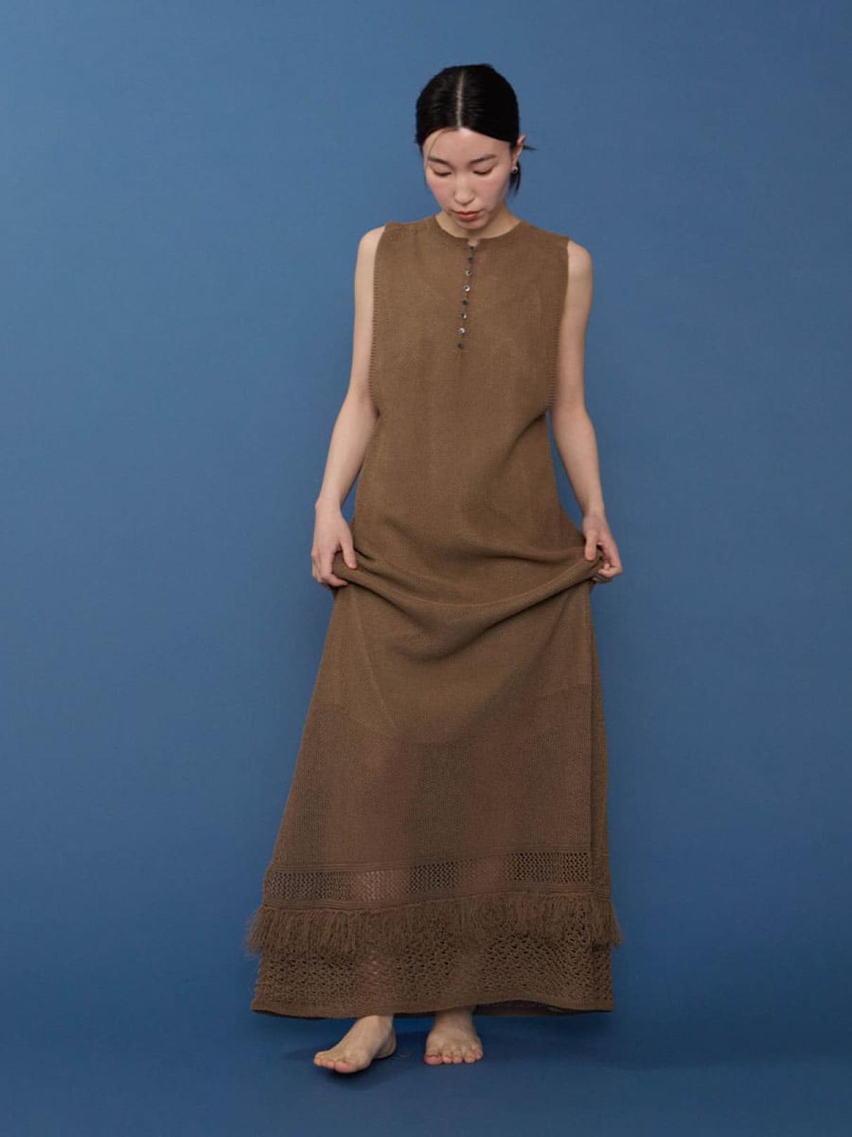 さあや。ページ【ニット＆ワンピ・12/10までお取り置き】 和紙ニットワンピース - awahi - 8years｜YAMADAYA STORE