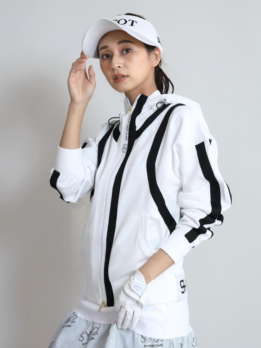 SY32 by SWEET YEARS] SUMMER KNIT LIGHT BLOUSON - SY 32 by SWEET