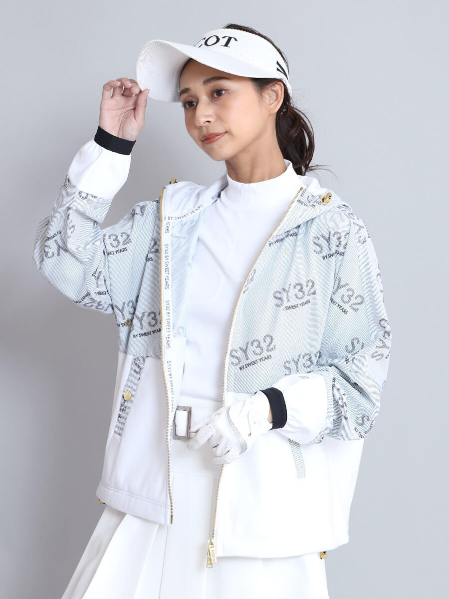 [SY32 by SWEET YEARS]　STRETCH GRAPHIC COMBI JACKET YAMADAYA STORE