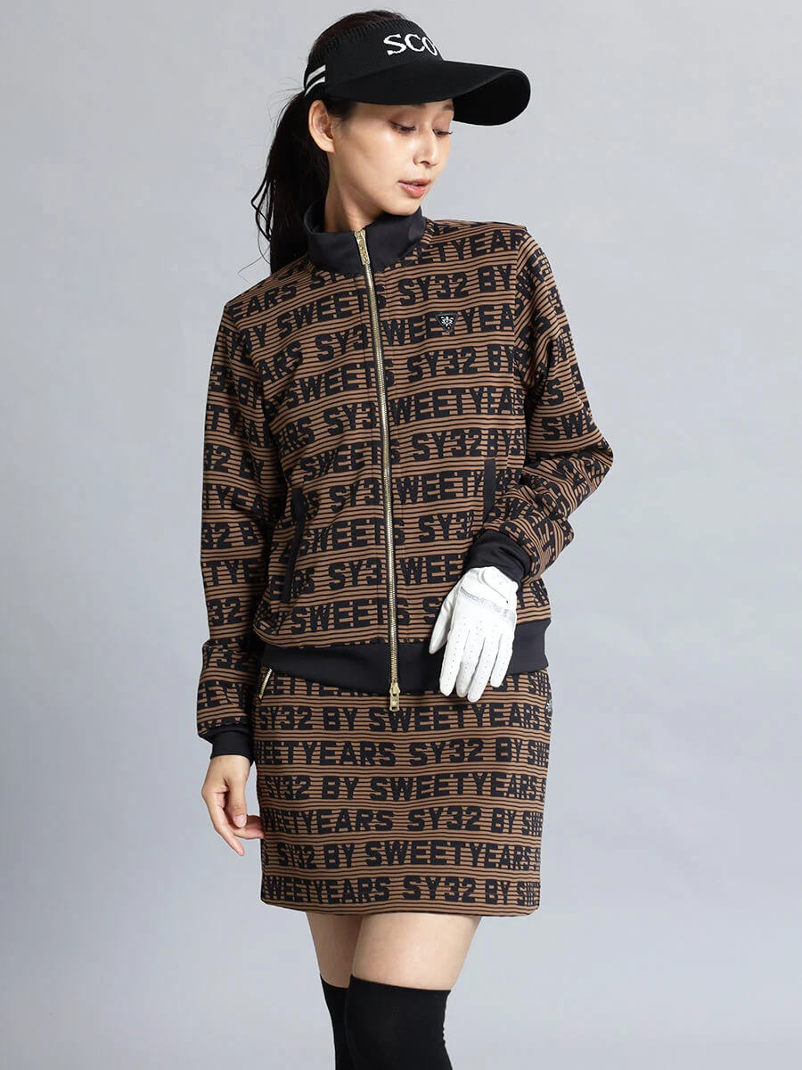 SY32 by SWEET YEARS 総柄　セットアップ　M NEW】パーカー ジップアップ SY32 by sweet years 13490 PE P