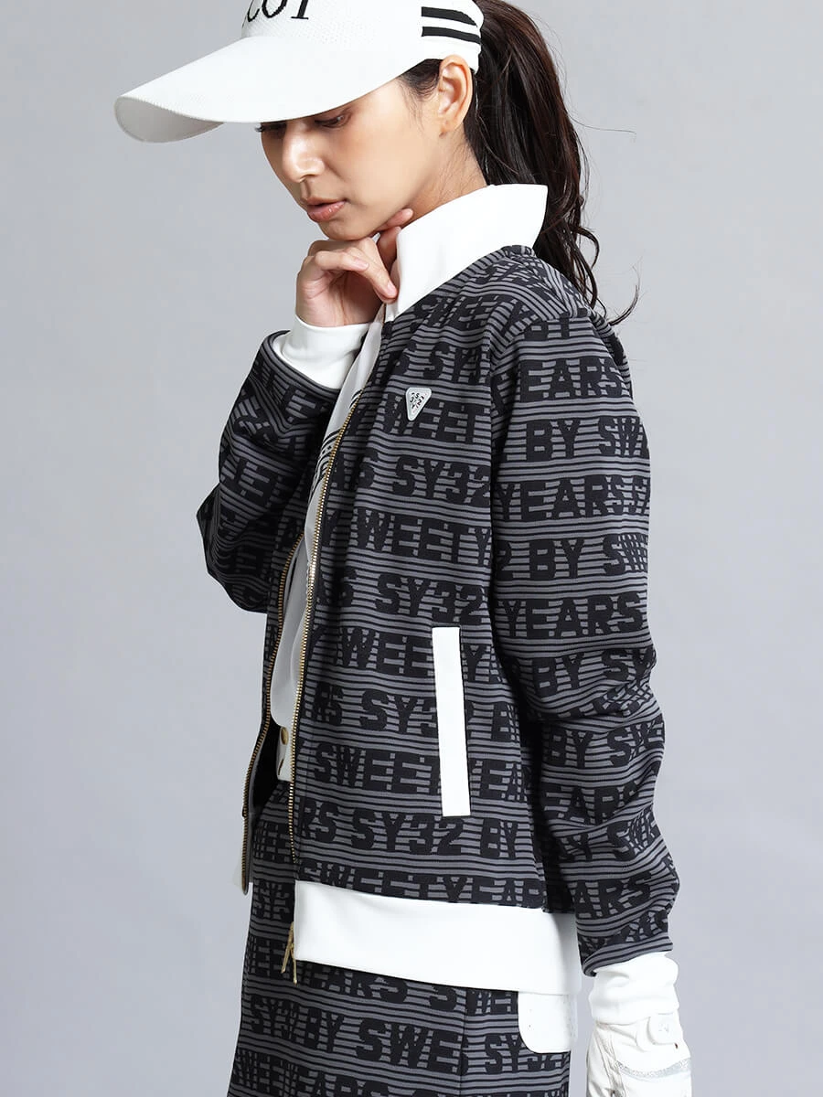 極美品　SY32 Sweetyears　ニットコンビブルゾン　ダウン　黒　M 極美品 SY32 Sweetyears ニットコンビブルゾン ダウン 黒 M