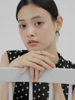 ツートンチェーンリング〈316L-STAINLESS〉 - UNBEIGE - UNBEIGE