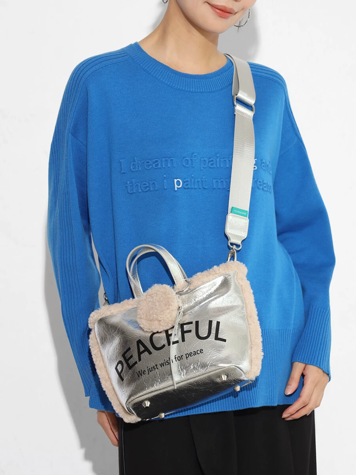 PEACEFULメタリックボアミニバッグ - PECHINCHAR - nouer｜YAMADAYA STORE