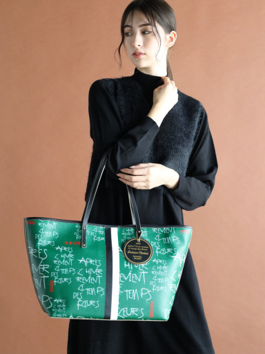 intoxic nouerSIDELOGO LEATHER TOTEトートバッグ intoxic nouerSIDELOGO LEATHER TOTEトートバッグ