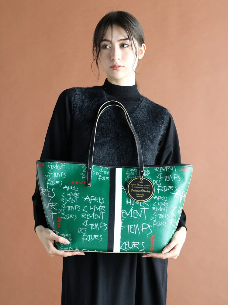 最終価格】美品Intoxic. × nouer レザー ショルダー トートバッグ Intoxic. × nouer レザー ショルダートートバッグ