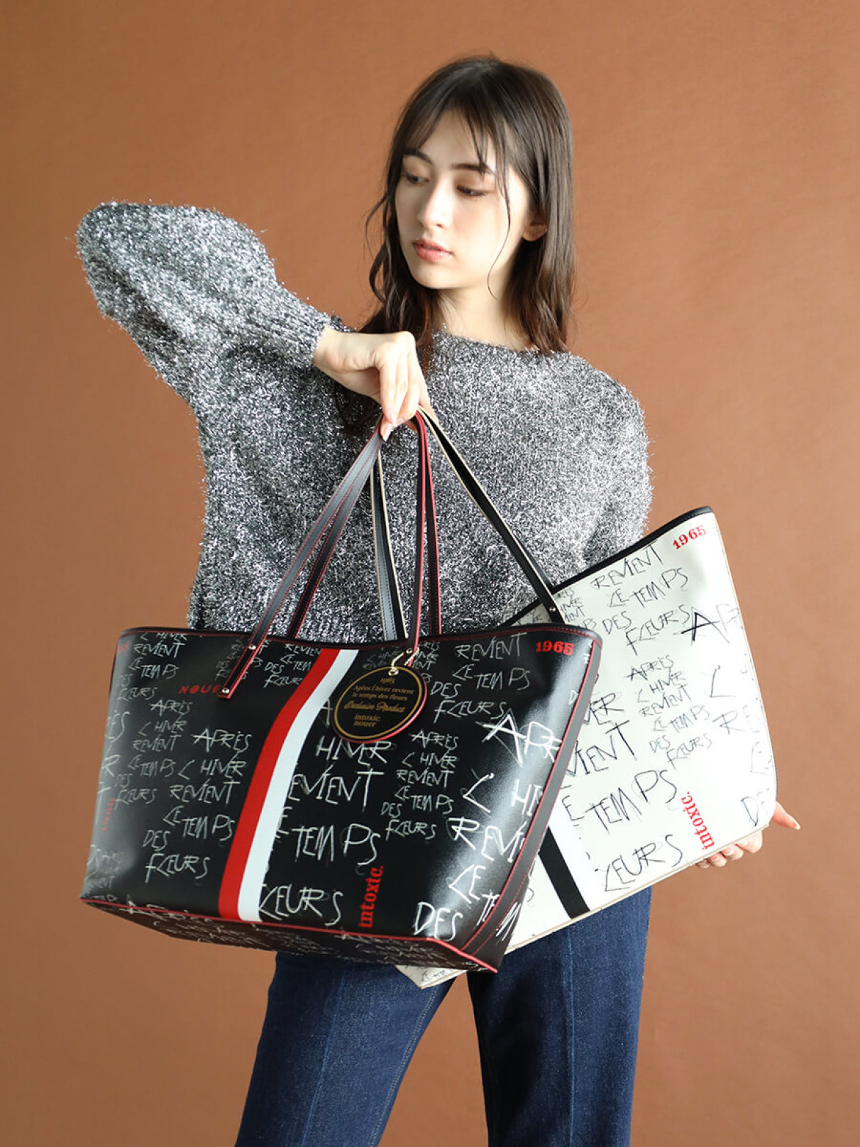 イントキシック　トートバッグ　横上部42cm✕縦21cm イントキシック トートバッグ 横上部42cm✕縦21cm - メルカリ