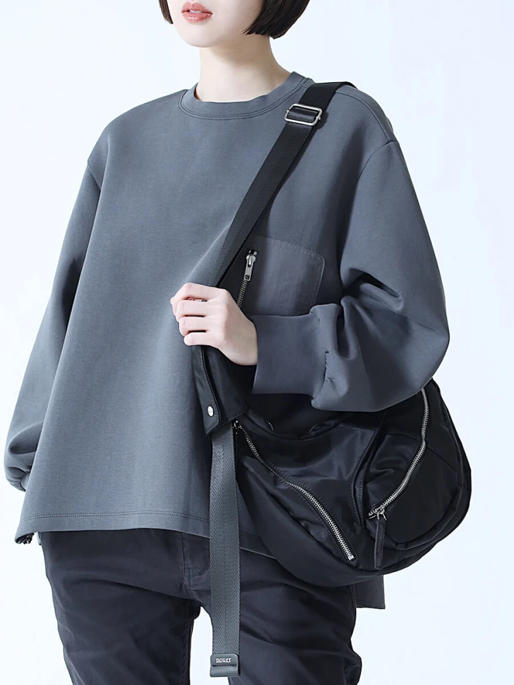 YAMADAYA nouer グリーン ショルダーバッグ 未使用品 ハーフムーンショルダーバッグ - nouer - nouer｜YAMADAYA STORE