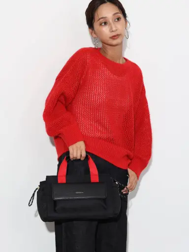 【期間限定お値下げ中】新品 PECHINCHAR キャンバス牛革2wayバック PECHINCHARのハンドバッグの商品一覧｜ファッション通販の