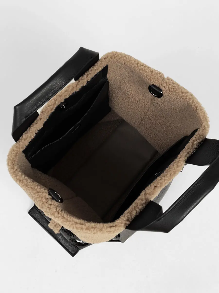 バイカラーボア×エナメルトート - nouer - nouer｜YAMADAYA STORE