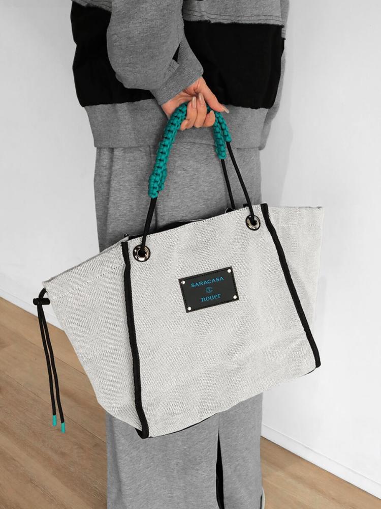 リバーシブルトートバッグ 2nd コードハンドルリバーシブルトート - SARACASA×nouer - nouer