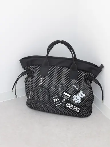 ロゴパッチ付き3WAYリュックトートバッグ - PECHINCHAR - nouer
