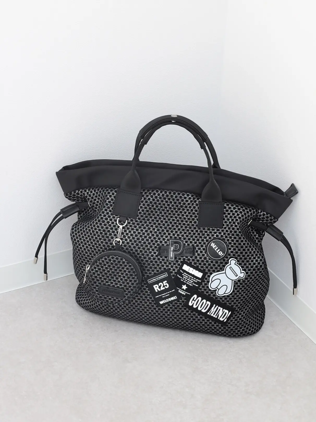 ロゴパッチ付き3WAYリュックトートバッグ - PECHINCHAR - nouer