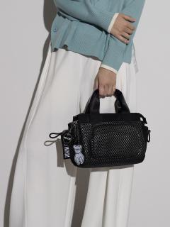 PECHINCHAR ロゴチャーム付きシルバーメッシュ2WAYバッグ ロゴチャーム付きシルバーメッシュ2WAYバッグ - PECHINCHAR - nouer