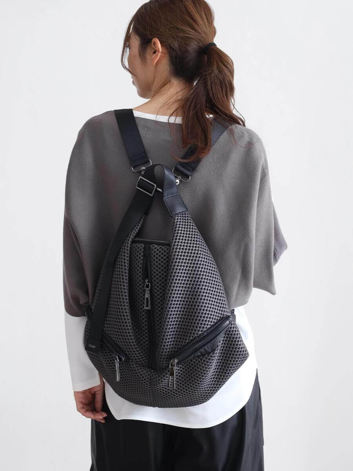美品♡nouer キルティング リュック ブラック nouerキルティング 