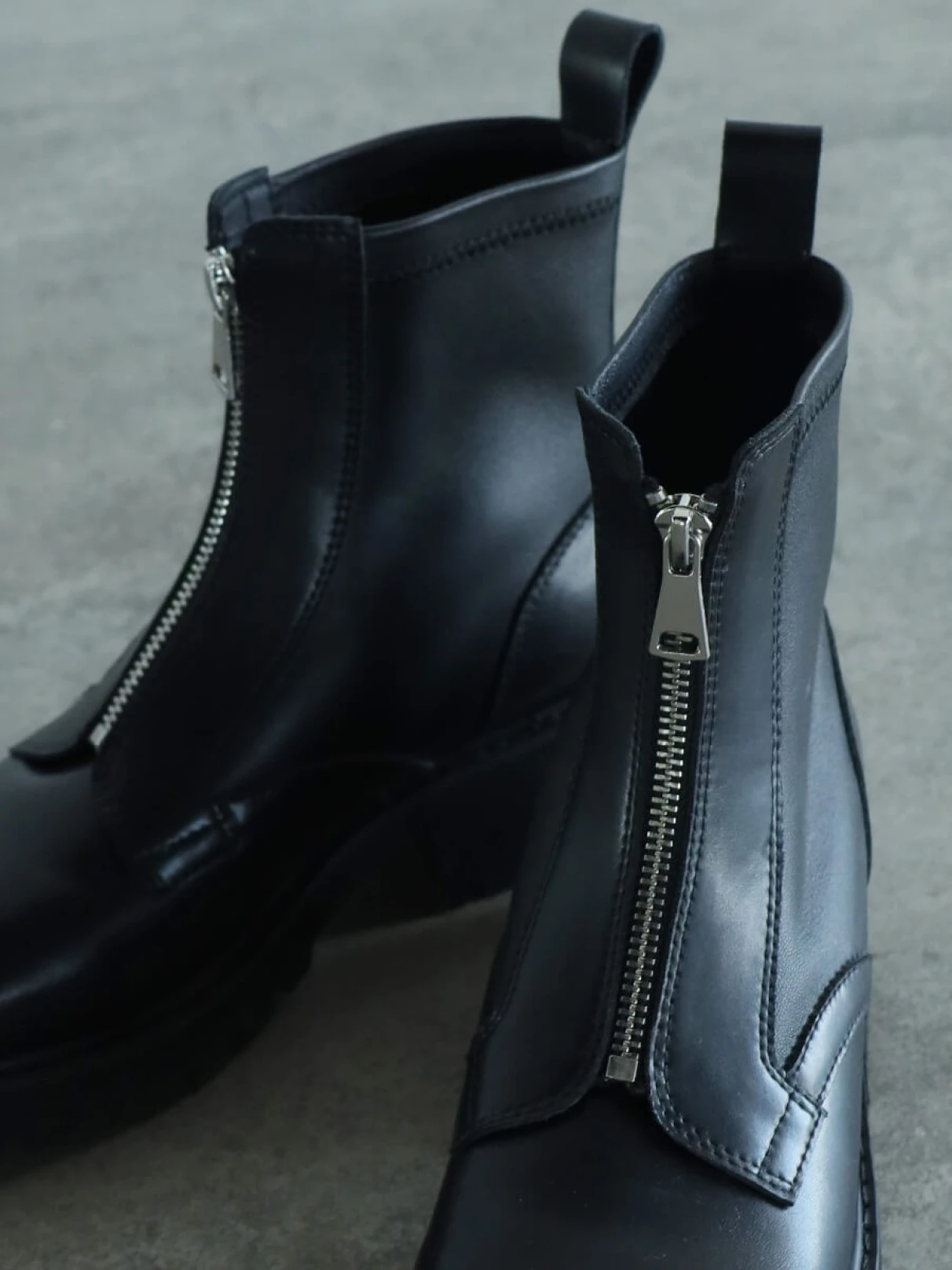 ✨美品✨ PELLICO サイドジップ ブーツ レザー ブラック 箱付き セール】Synthetic leather side zip boss toe long boots