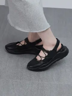 〈美品〉nouer ヌエール スコットクラブ【23cm】厚底スニーカー 黒 nouerのスニーカーの商品一覧｜ファッション通販のYAMADAYA STORE