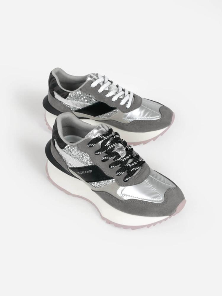 新品未使用⭐︎GGDB グリッター シルバー スニーカー GOLDEN GOOSE - GGDB FRANCY 38 24 ハイカット スニーカー シルバー