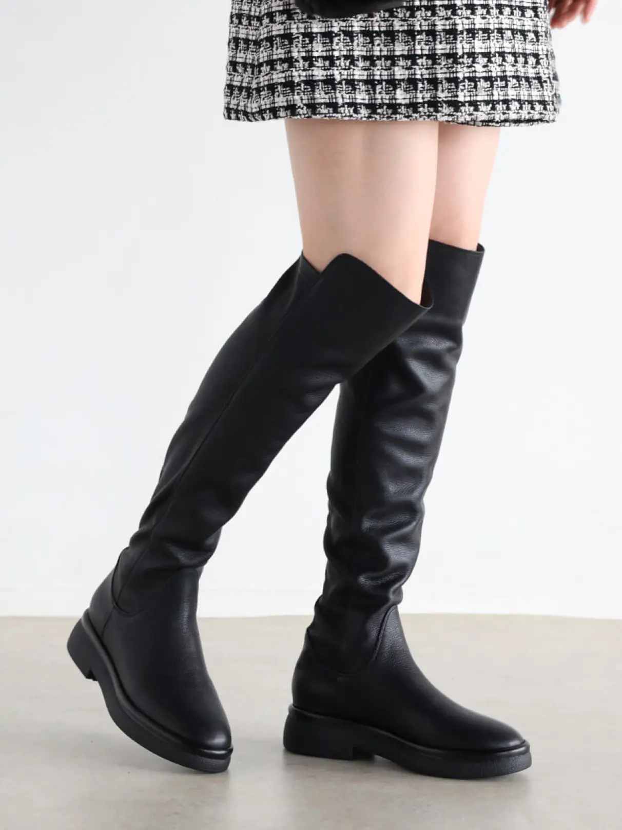 【美品】ヤマダヤ ALL BLACK×nouer ソフトレザーレースアップブーツ ロングレザーブーツ - nouer - nouer｜YAMADAYA STORE