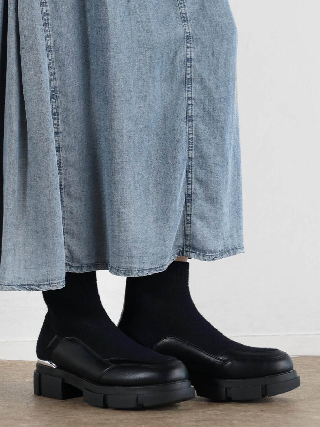 メタリックソールショートブーツ - nouer - nouer｜YAMADAYA STORE