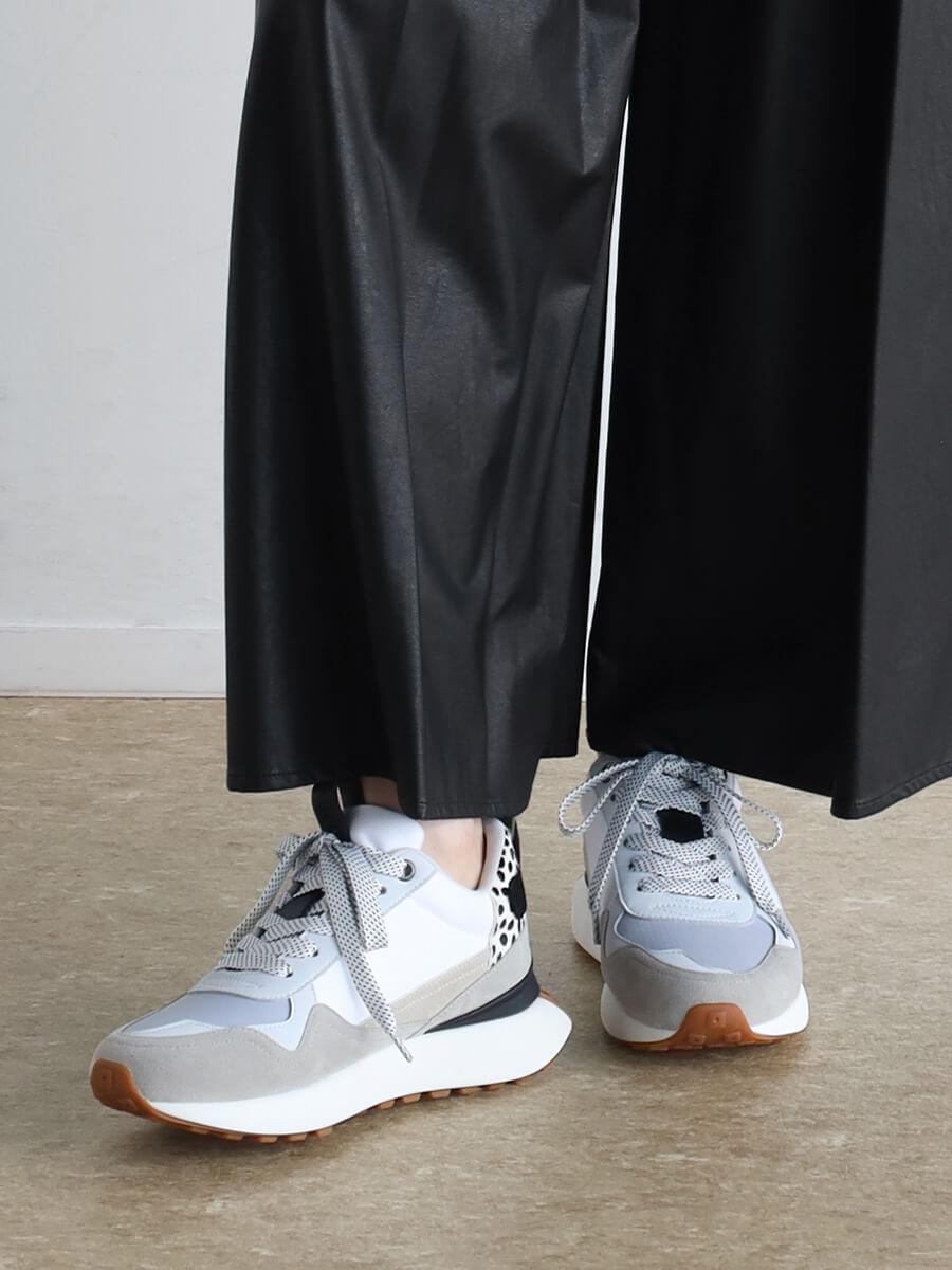 レースアップパネルスニーカー YAMADAYA STORE レースアップパネルスニーカー YAMADAYA STORE