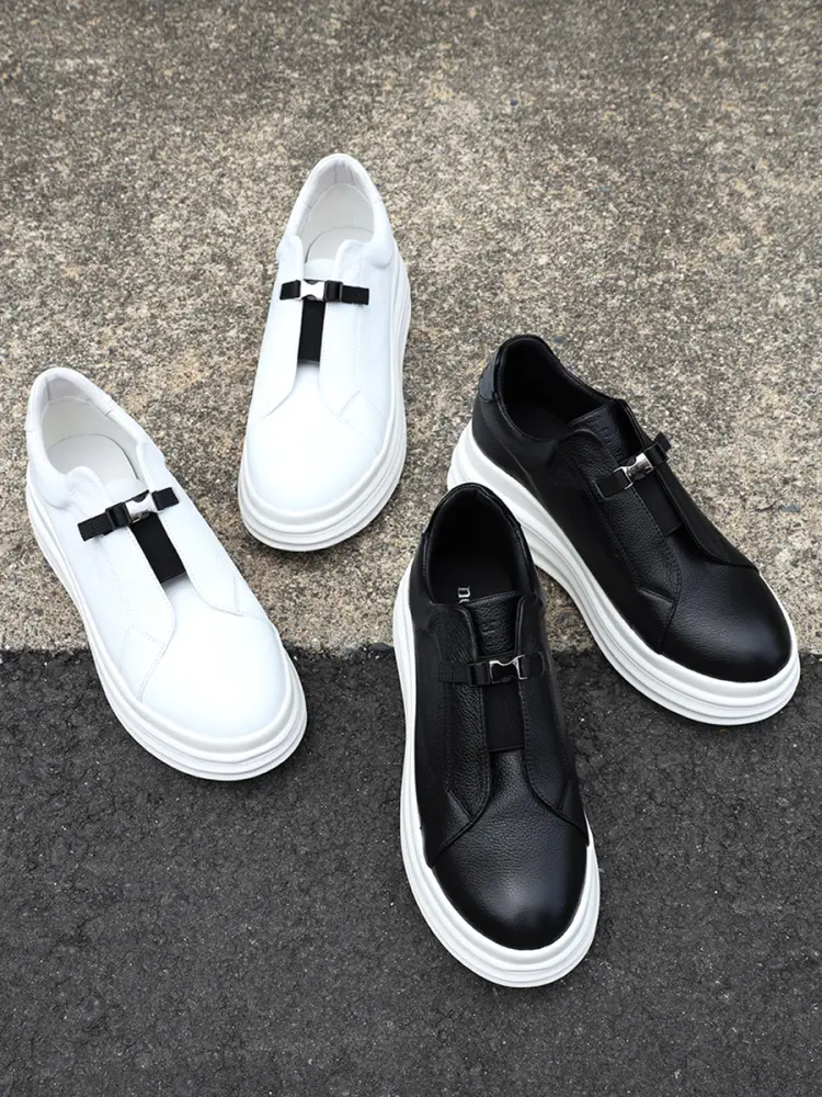 厚底レザースリッポンスニーカー - nouer - nouer｜YAMADAYA STORE