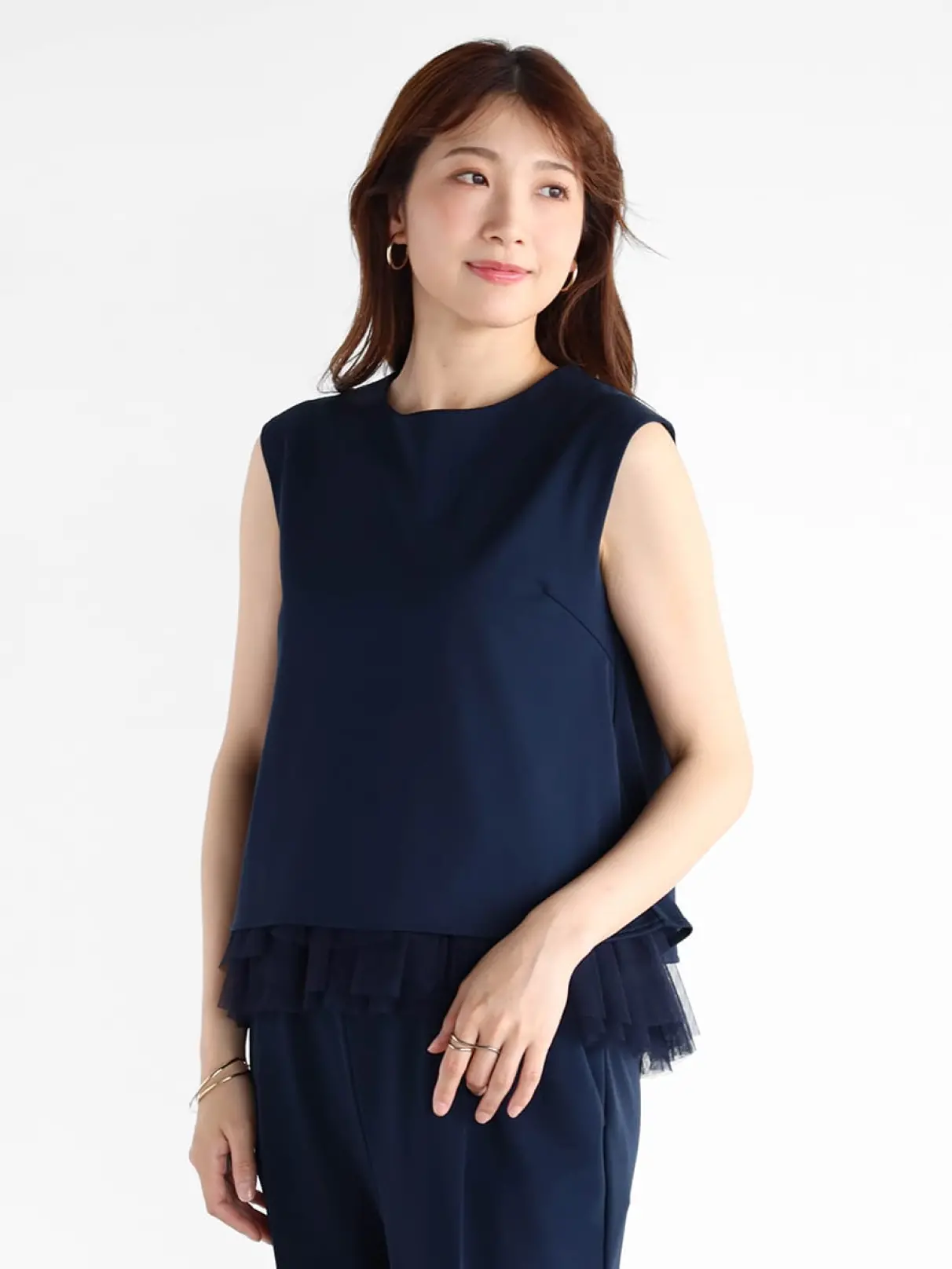 【新品未使用】【定価22000円】ヤマダヤ トップス ネイビー 長袖シャツ 品番： CR818 】 男女兼用 前開きシャツ 高齢者ウエア パジャマ