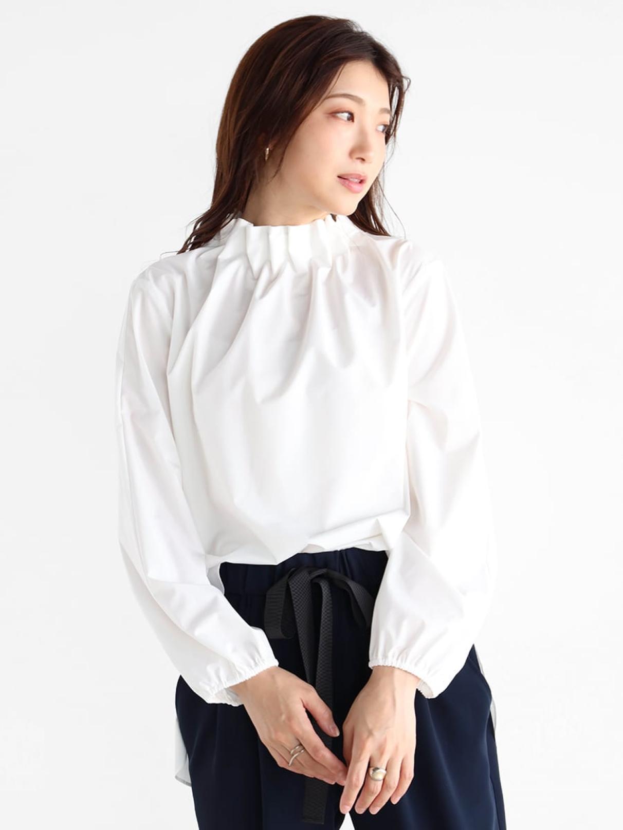 vin ギャザーカラーブラウス　完売色　お値下げ不可 ギャザーカラーブラウス - Vin NAVY - Vin｜YAMADAYA STORE