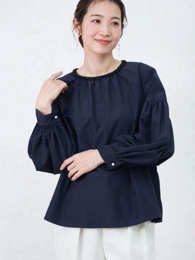 Vin NAVYxシャツ/ブラウス