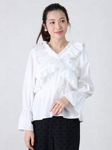 Vin NAVYxシャツ/ブラウス