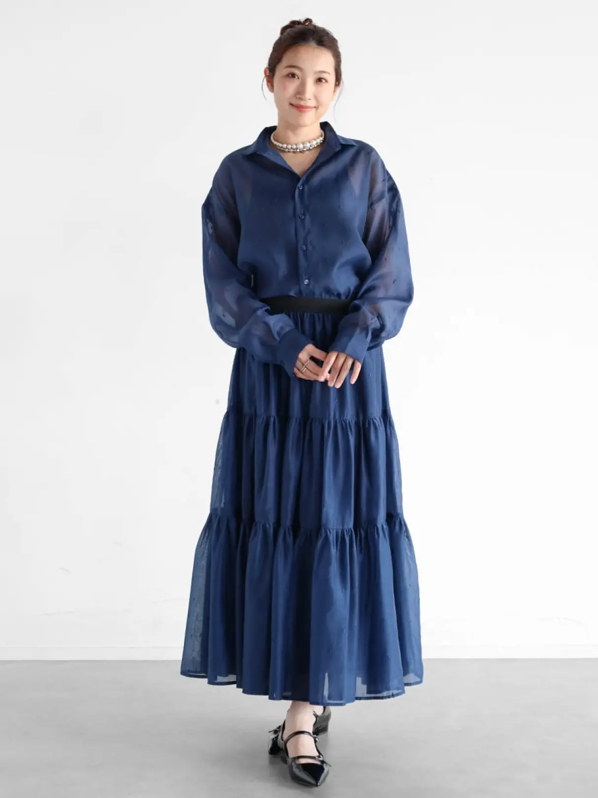 Vin NAVYのロングスカートの商品一覧｜ファッション通販のYAMADAYA STORE