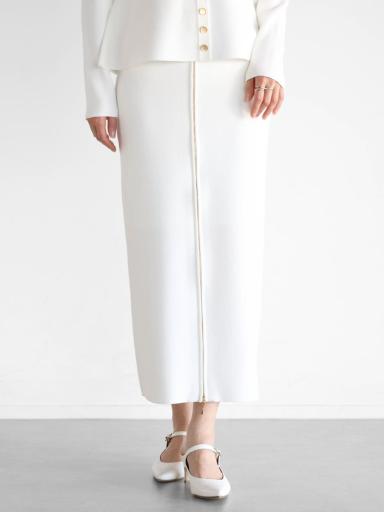 Vin NAVYxニットスカート