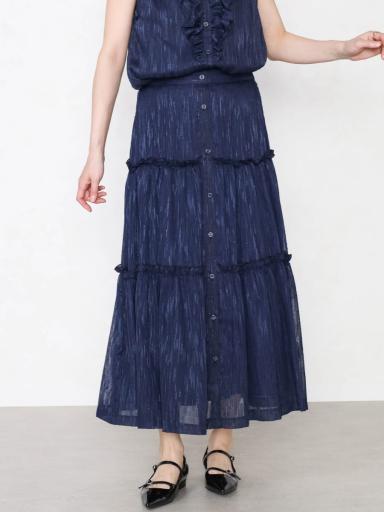 Vin NAVYxロングスカート